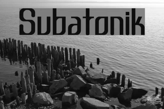 Subatonik Font examples
