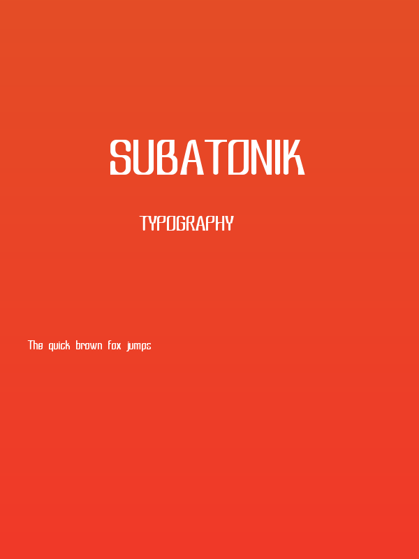 Subatonik Poster
