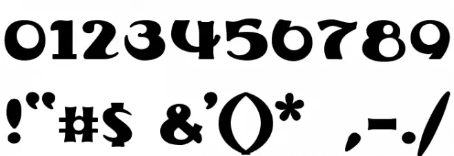 Subelair フォント その他の文字