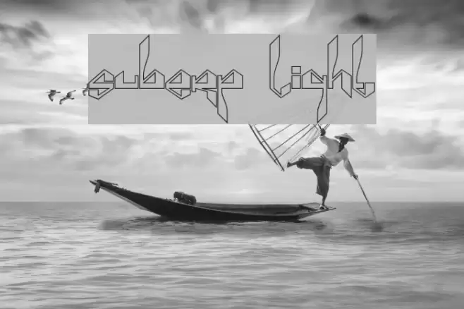 Suberp Light Font examples