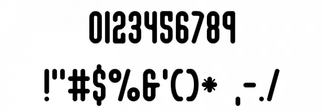 Subhuman Font OTHER CHARS