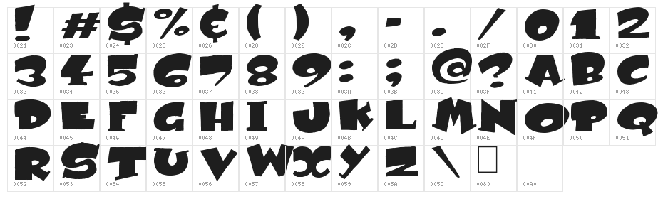 Subito Black Character Map
