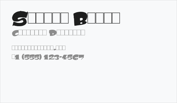 Subito Black Business Card