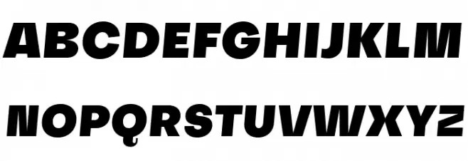 Subjectivity-BlackSlanted خط أحرف كبيرة