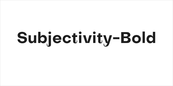Subjectivity-Bold Logo