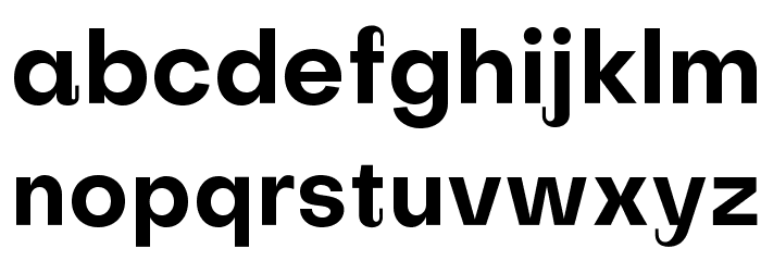 Subjectivity-Bold Schriftart Kleinbuchstaben