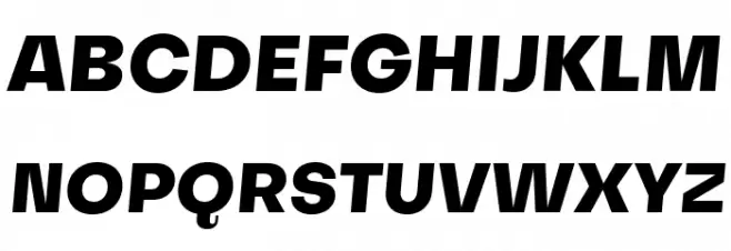 Subjectivity-ExtraBoldSlanted Schriftart Groß