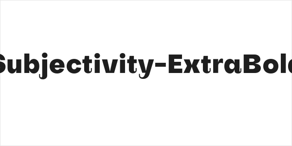 Subjectivity-ExtraBold Logo