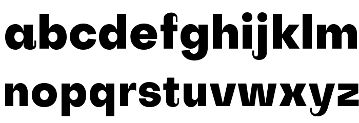 Subjectivity-ExtraBold Font LOWERCASE