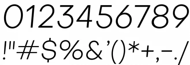 Subjectivity-LightSlanted Font OTHER CHARS