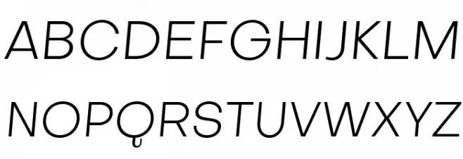 Subjectivity-LightSlanted Шрифта ВЕРХНИЙ