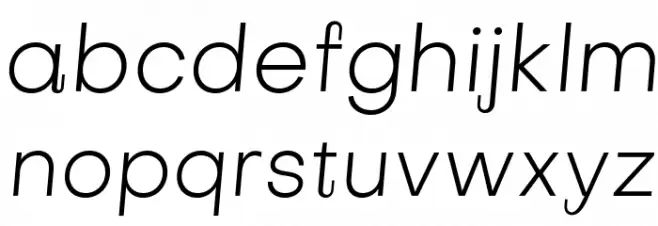 Subjectivity-LightSlanted Font Litere mici