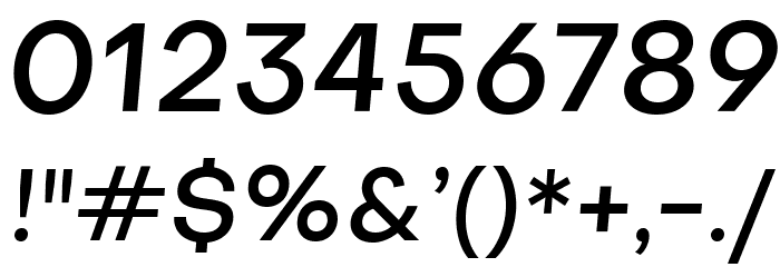Subjectivity-MediumSlanted Font OTHER CHARS