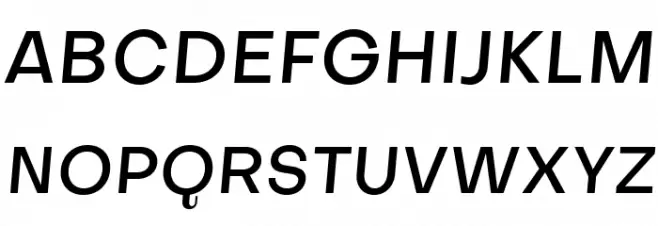 Subjectivity-MediumSlanted Шрифта ВЕРХНИЙ