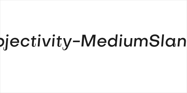 Subjectivity-MediumSlanted Logo