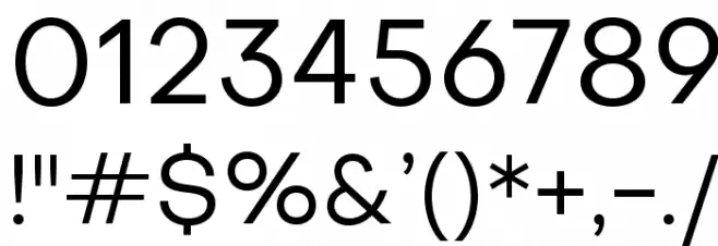 Subjectivity-Regular Font OTHER CHARS