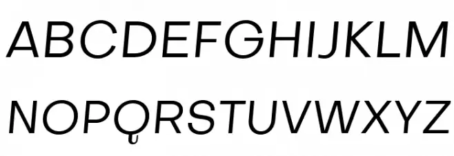 Subjectivity-RegularSlanted Polices MAJUSCULES