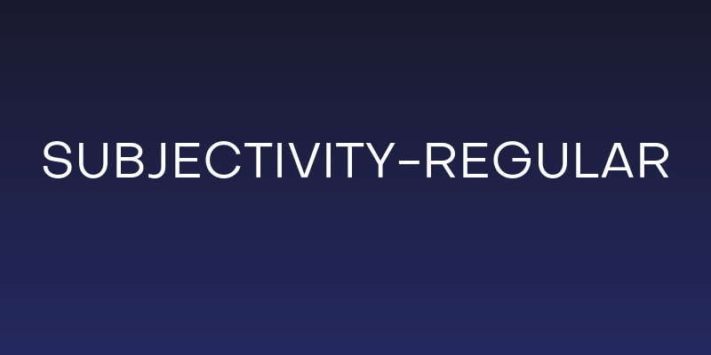 Subjectivity-Regular Social Header