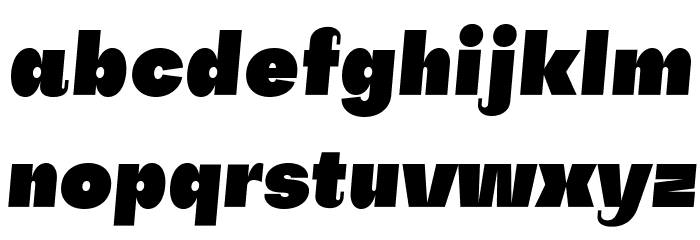 Subjectivity-SuperSlanted Font LOWERCASE