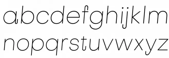 Subjectivity-ThinSlanted Caratteri MINUSCOLO