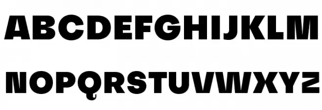 SubjectivitySerif-Black Schriftart Groß