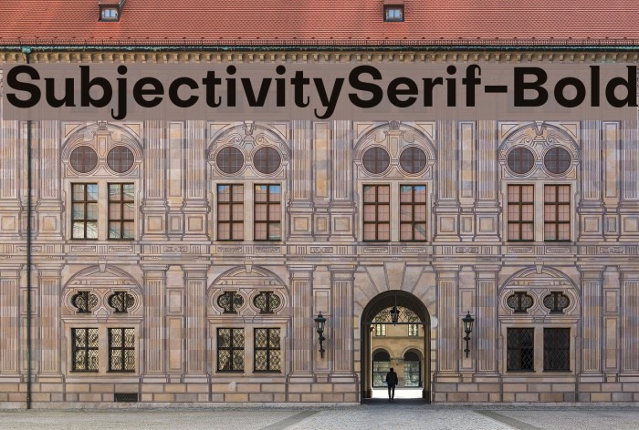 SubjectivitySerif-Bold Font examples
