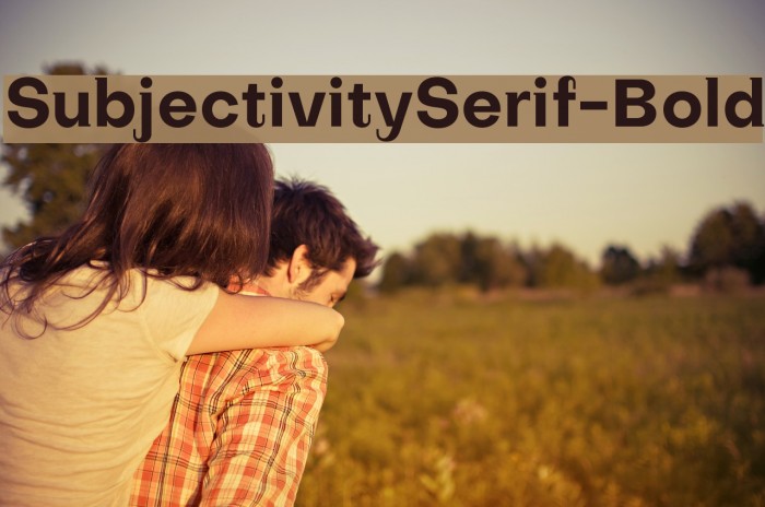 SubjectivitySerif-Bold Font examples