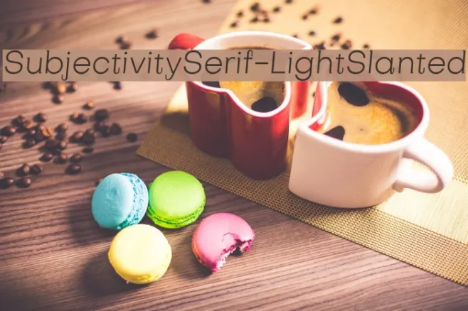 SubjectivitySerif-LightSlanted Example 3