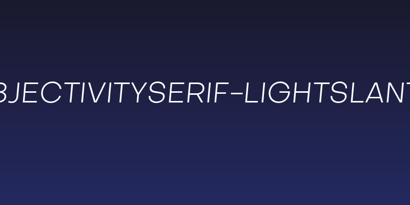 SubjectivitySerif-LightSlanted Social Header