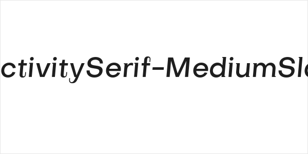 SubjectivitySerif-MediumSlanted Logo