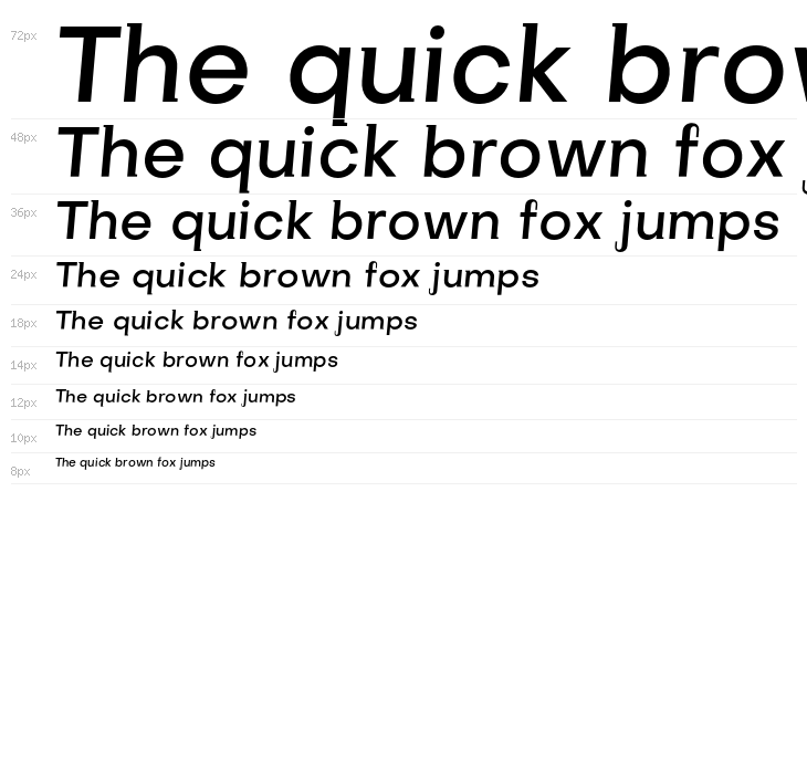 SubjectivitySerif-MediumSlanted Waterfall