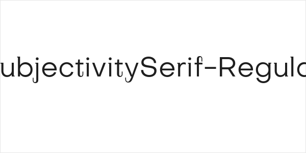 SubjectivitySerif-Regular Logo