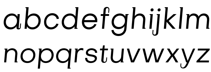 SubjectivitySerif-Slanted Font LOWERCASE