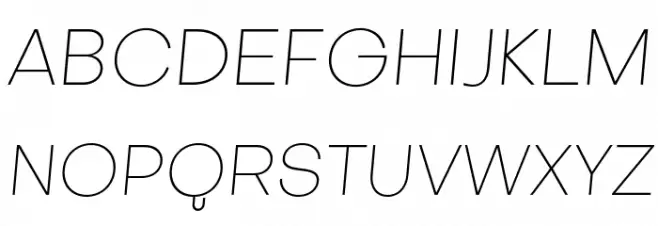 SubjectivitySerif-ThinSlanted Fonte MAIÚSCULAS