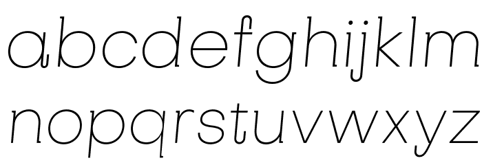 SubjectivitySerif-ThinSlanted Font LOWERCASE