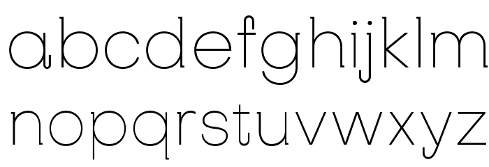 SubjectivitySerif-Thin Font LOWERCASE