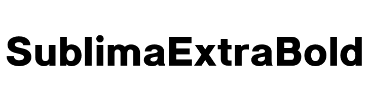 Sublima ExtraBold  Frei Schriftart Herunterladen