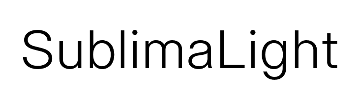 Sublima Light  フリーフォントのダウンロード