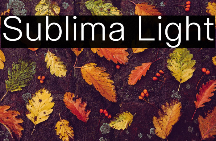 Sublima Light Example 1