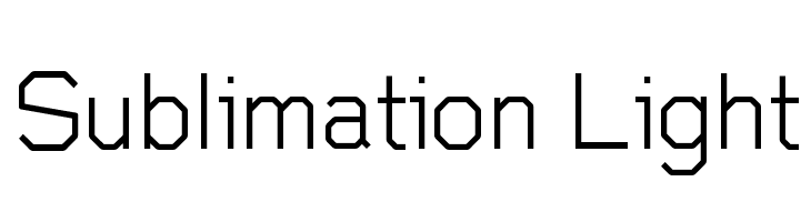 Sublimation Light  Frei Schriftart Herunterladen