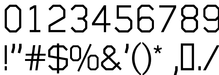 Sublimation Light Font OTHER CHARS