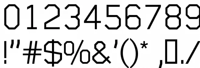 Sublimation Light フォント その他の文字