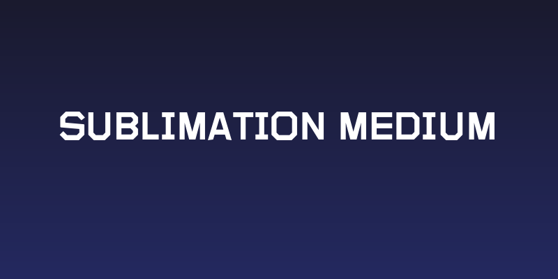 Sublimation Medium Social Header