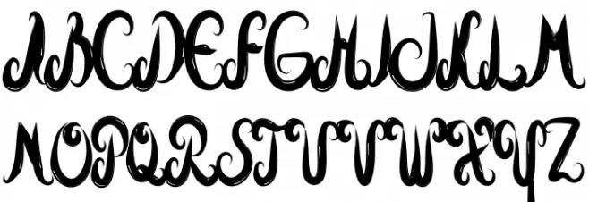Sublimation Schriftart Groß