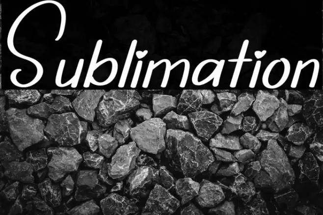 Sublimation Font examples
