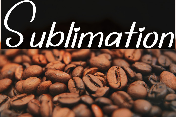 Sublimation Example 3