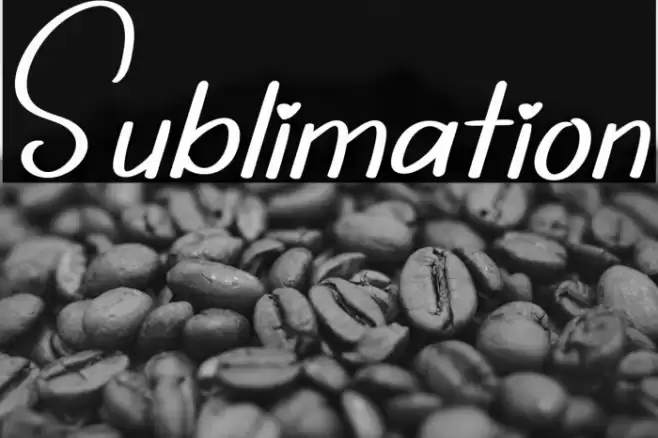 Sublimation Font examples