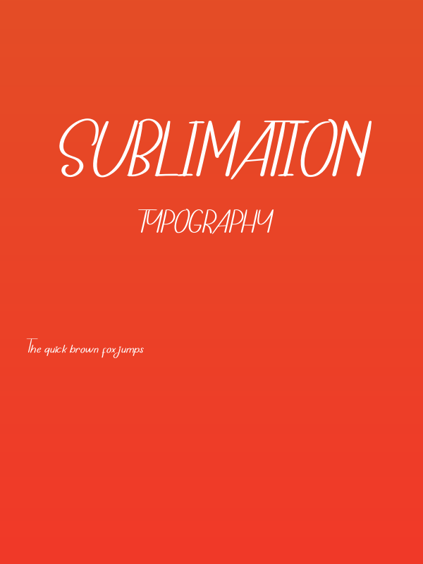 Sublimation Poster