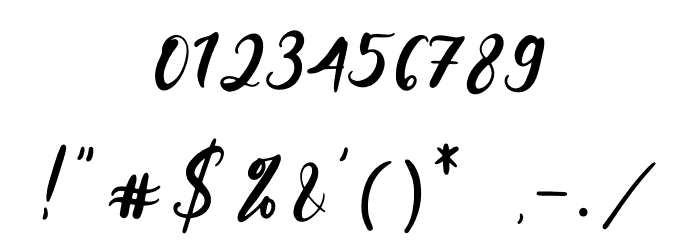 Sublimity Font OTHER CHARS