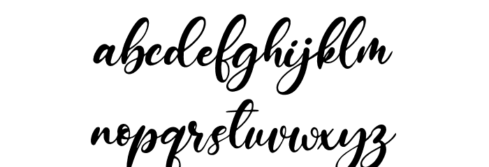 Sublimity Font LOWERCASE